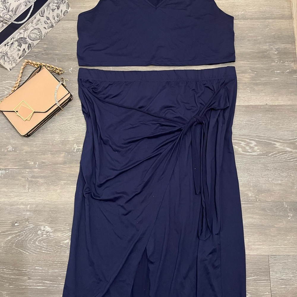 Navy Blue Two piece